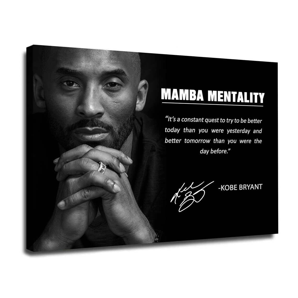 Kobe Bryant Canvas Art Basketball Canvas Kobe Bryant Etsy