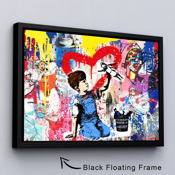 BANKSY GAME CHANGER SUPER NURSE CANVAS WALL ART PRINT ARTWORK - Foto 4