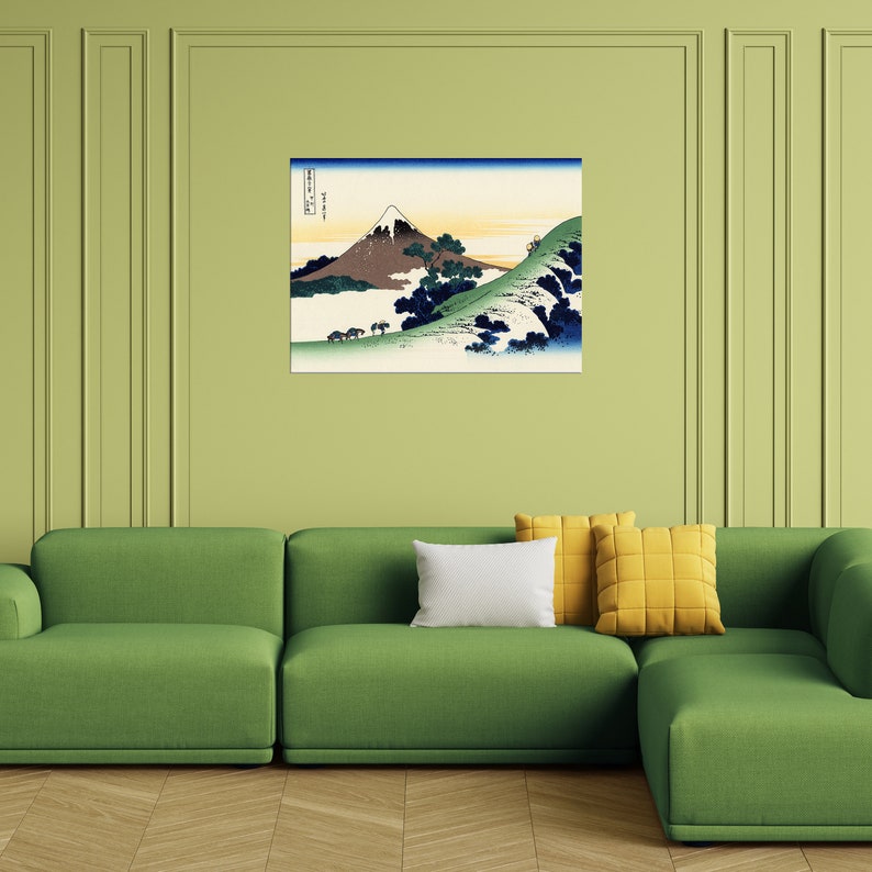 Katsushika Hokusai Canvas Japanese Wall Print Japanese Etsy