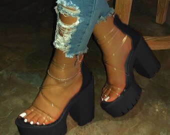 customized chunky sandals