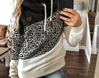 GodeyesMen Leopard Turtle Neck Trim-Fit Cozy Pullover Printed Tops Sweaters GodeyesMen Leopard Turtle Neck Trim-Fit Cozy Pullover Printed Tops Sweaters