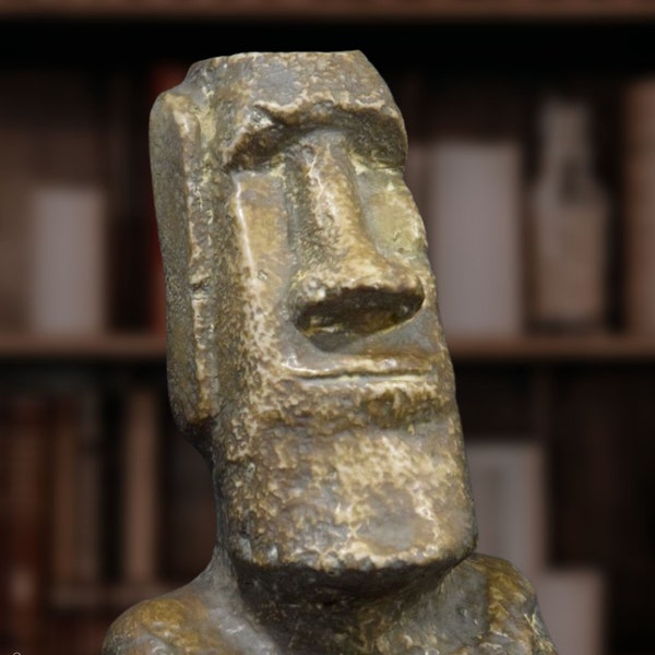 Reproduktion von Moai von der Osterinsel. 25cm.