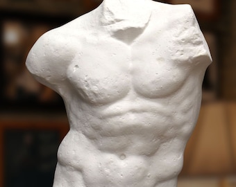Torso de Hércules. 67 cm. Escayola. Regalo y decoración. Estudio de arte