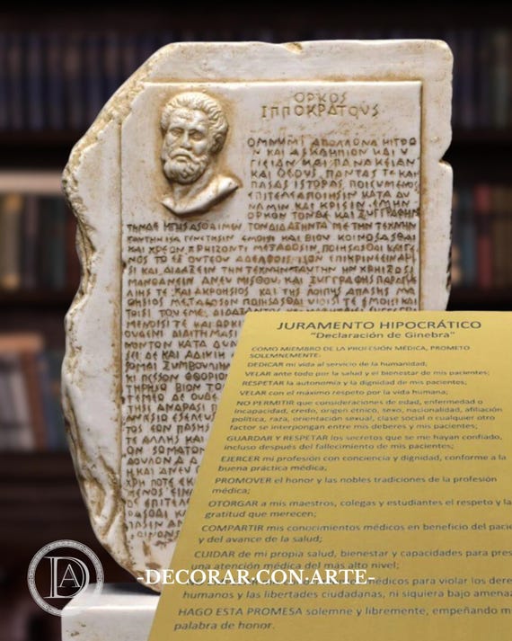 de eed van de arts van hippocrates poster