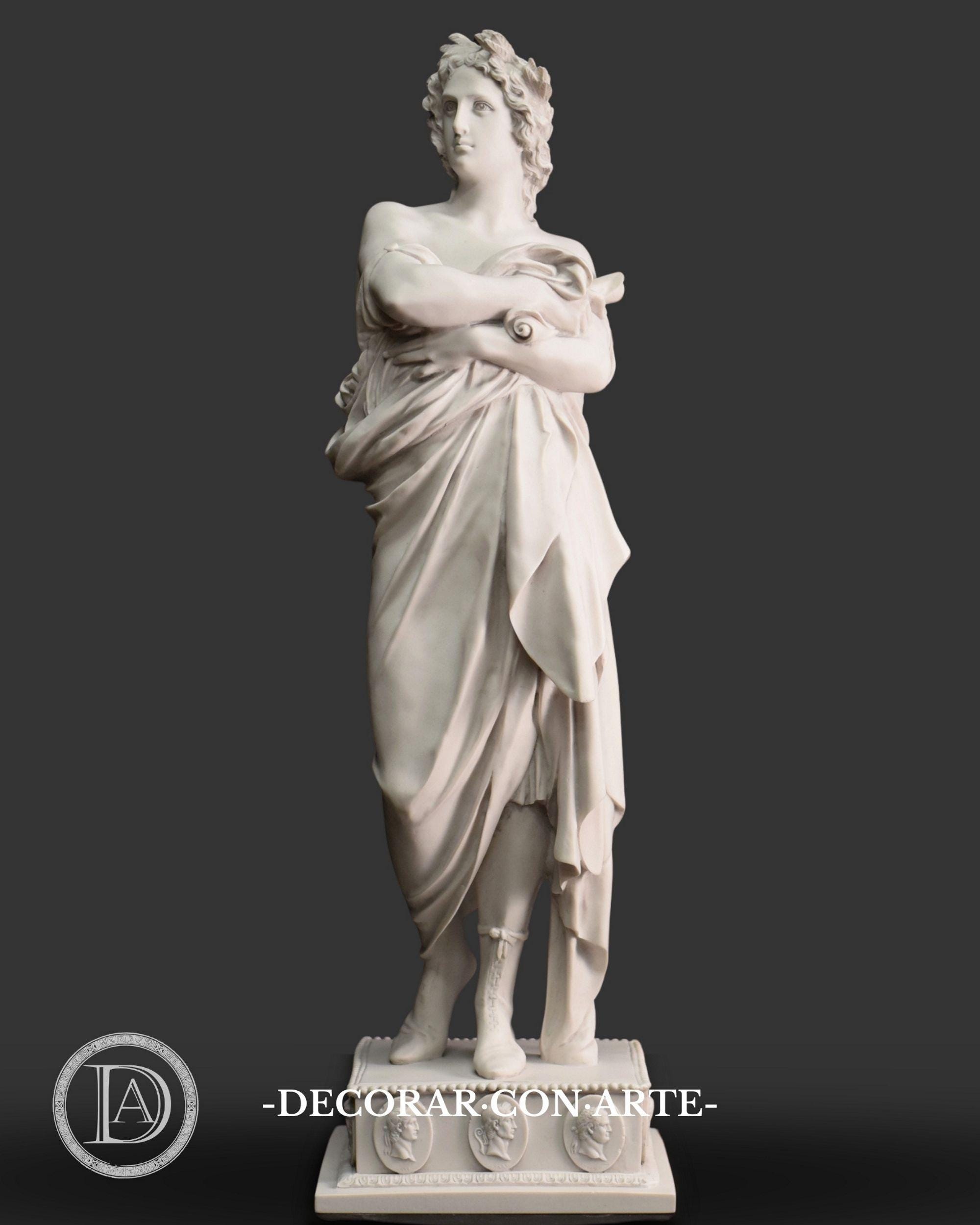 Sculpture of Julius Caesar. 76 Cm. Reproduction Made of Molded