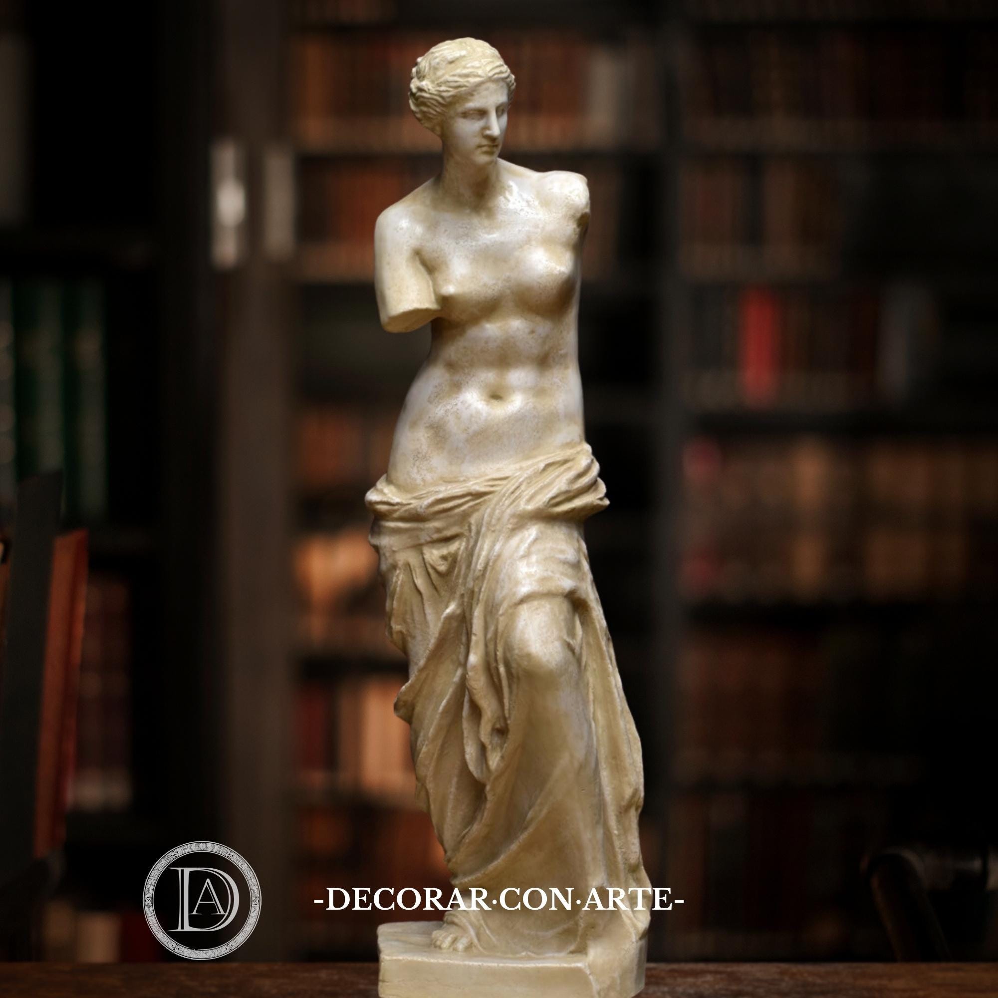 Venus De Milo Statue. Molded Marble. 86 X 28 X 23 Cm. Handmade in
