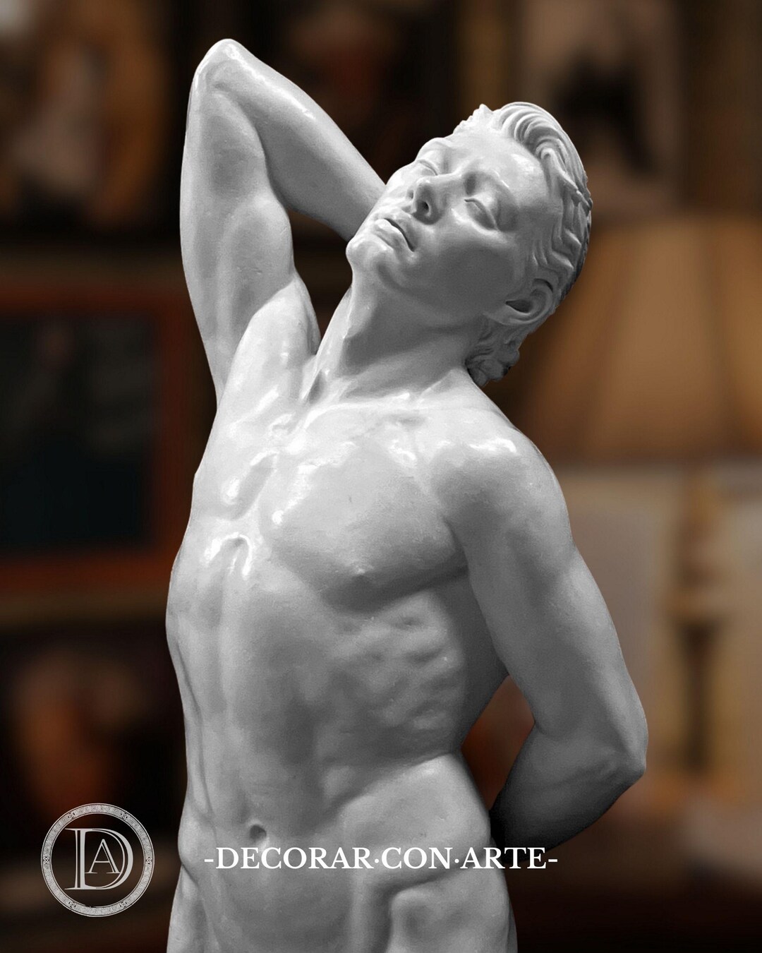Male Body Sculpture. 81 Cm. Molded Alabaster. Handmade in Spain ...