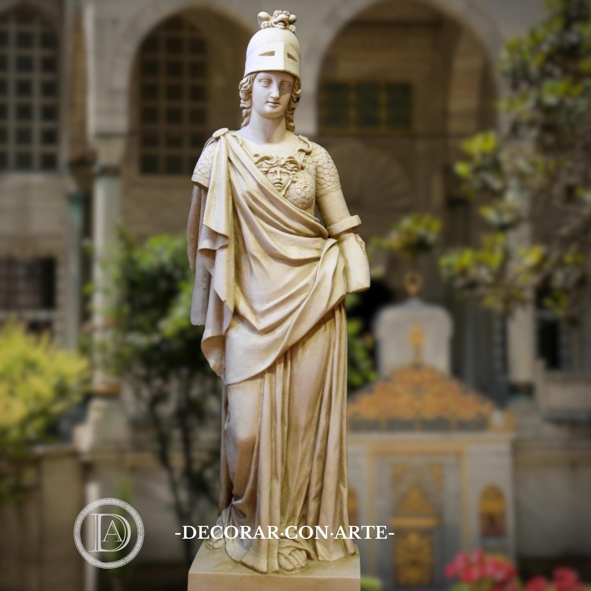 Life-size Statue of Athena. 190 Cm. Molded Marble. for Outdoor