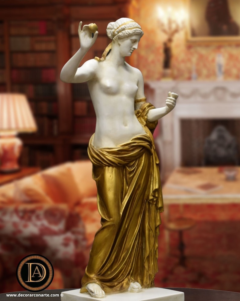 Statue de la Vénus d'Arles. Marbre moulé. 57cm. Fabriqué à la main en Europe. Sculpture d'art antique. Décoration, jardin et cadeau. image 1