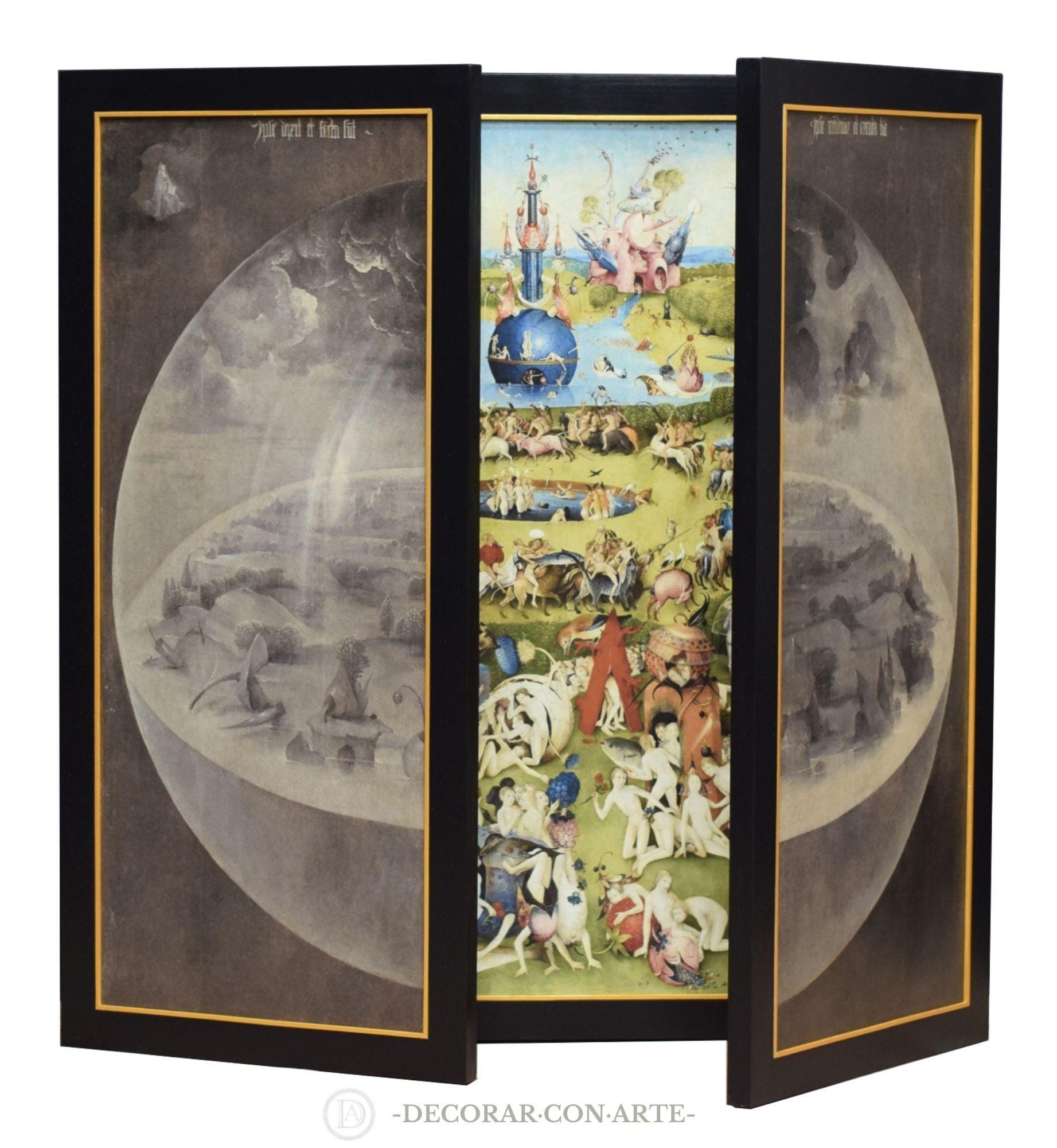 Tableau Toile Le Jardin Des Délices De Jérôme Bosch 40x71 Cm - Neuf