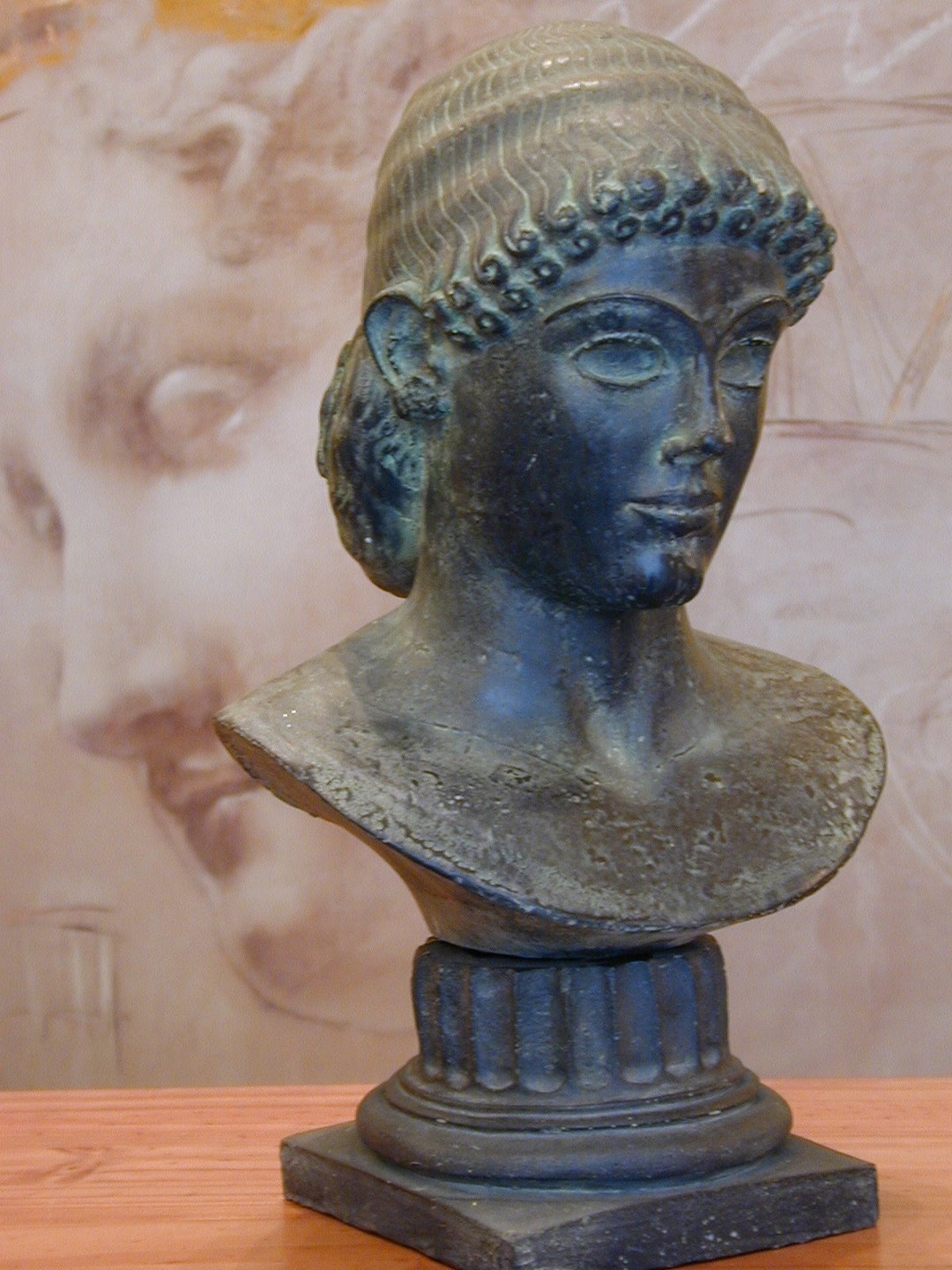 B ste Von Apollo Piombino 36cm Handgefertigt Skulptur Zum b-ste-von-apollo-piombino-36cm-handgefertigt-skulptur-zum