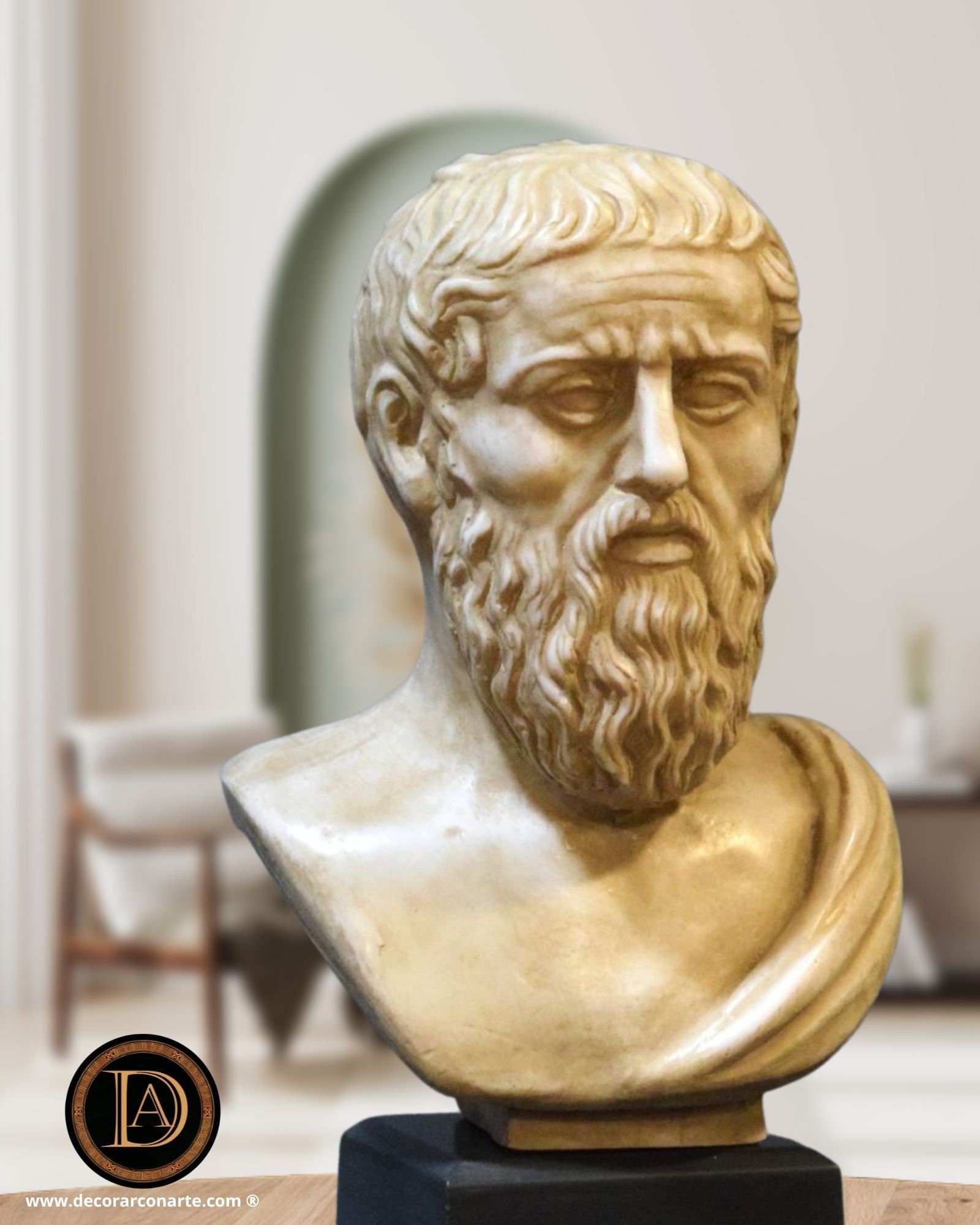 Bust of Epicurus. 34 cm. - Decorar con Arte