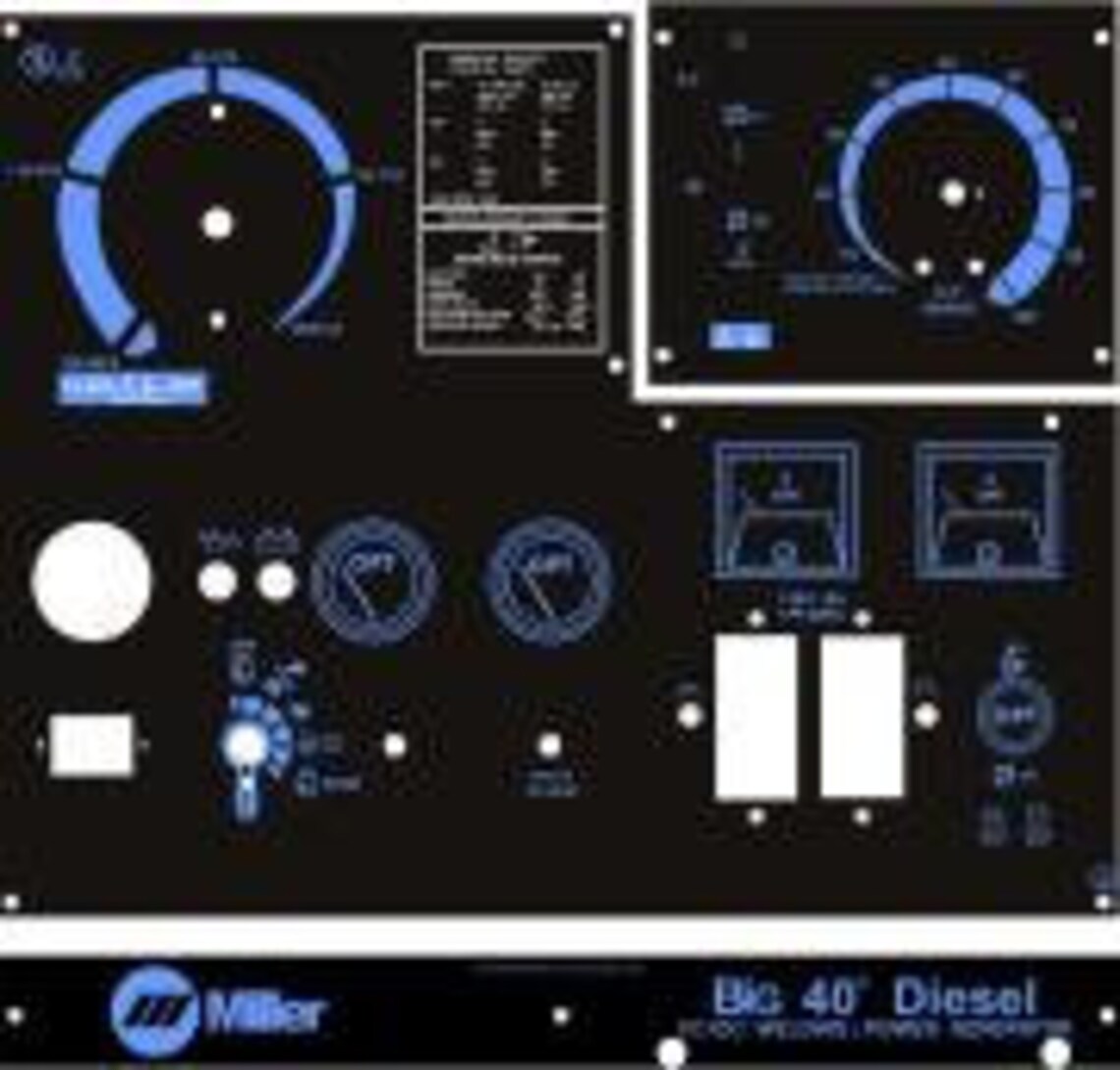 Miller Electric Welder Big 40 3pcs Replacement Control Panels Etsy