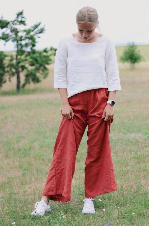 Pantaloni Jogging Donna Vita Alta - Sportivi E Morbidi Con Tasche | Gamba Larga - Foto 5