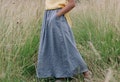 Long linen skirt ELZA, Linen skirt, Linen maxi skirt, Boho linen skirt, Women skirt, Linen summer skirt, Pleated skirt, Linen clothing product logo