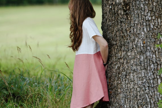 Linen Skater Dress ADELE, Two Tone Linen Dress, Short Sleeve Linen Dress, Natural Skater Dress, Linen Slip Skater Dress, Linen Midi Dress - Etsy UK Linen Skater Dress ADELE, Two Tone Linen Dress, Short Sleeve Linen Dress, Natural Skater Dress, Linen Slip Skater Dress, Linen Midi Dress - Etsy UK