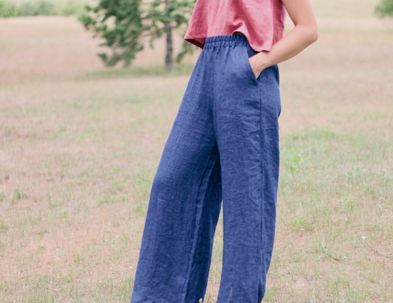 Pantaloni Jogging Donna Vita Alta - Sportivi E Morbidi Con Tasche | Gamba Larga - Foto 6