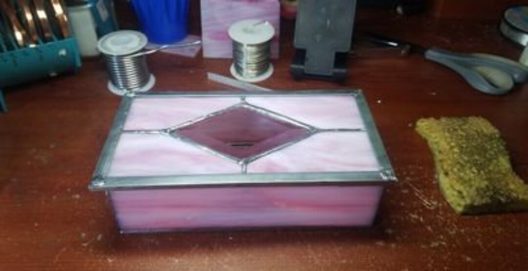 Stained Glass Box With Lid Etsy