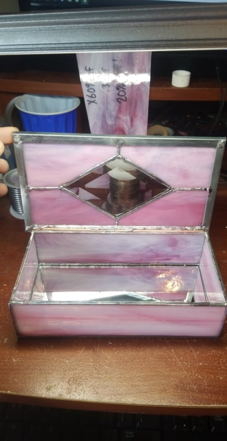 Stained Glass Box With Lid Etsy