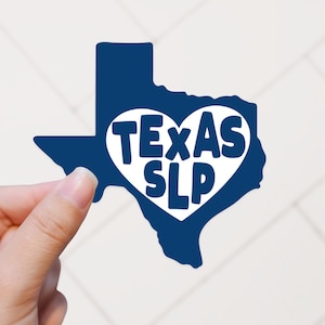 Texas SLP | Speech Therapy Sticker | SLP Decal | Speech Therapist | Speech Pathologist | Speech Sticker | Speech Therapy