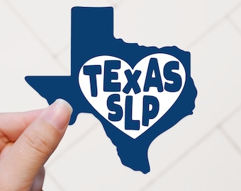 Texas SLP Sticker: Speech Therapy Decal