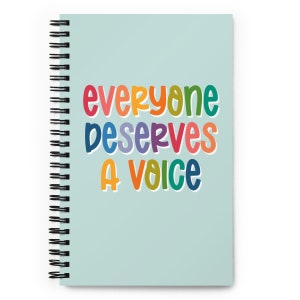 Everyone Deserves A Voice | Speech Therapy Notebook | SLP Notebook | Speech Therapist | Speech Path | Speech notebook | Speech Therapy