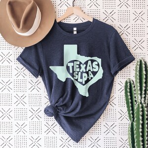 Texas SLP-A | Speech Therapy Shirt | SLP Tshirt | Speech Therapist | Speech Pathologist Tee | Speech Shirt | Speech Therapy