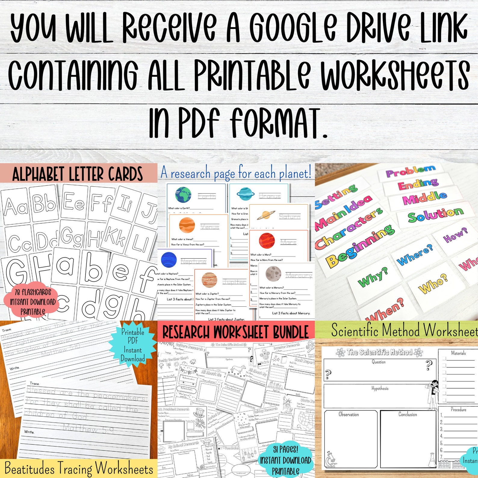 Homeschool Printable Worksheet Bundle: Whole Shop Access (PDF) - Etsy