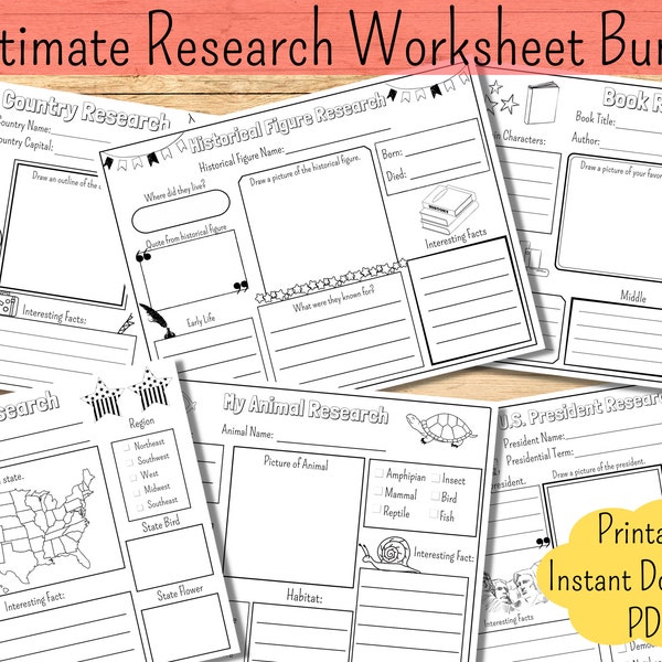 Homeschool Worksheet Book Report Template Animal Research State Research Country Report Worksheet History Activity Science Worksheet