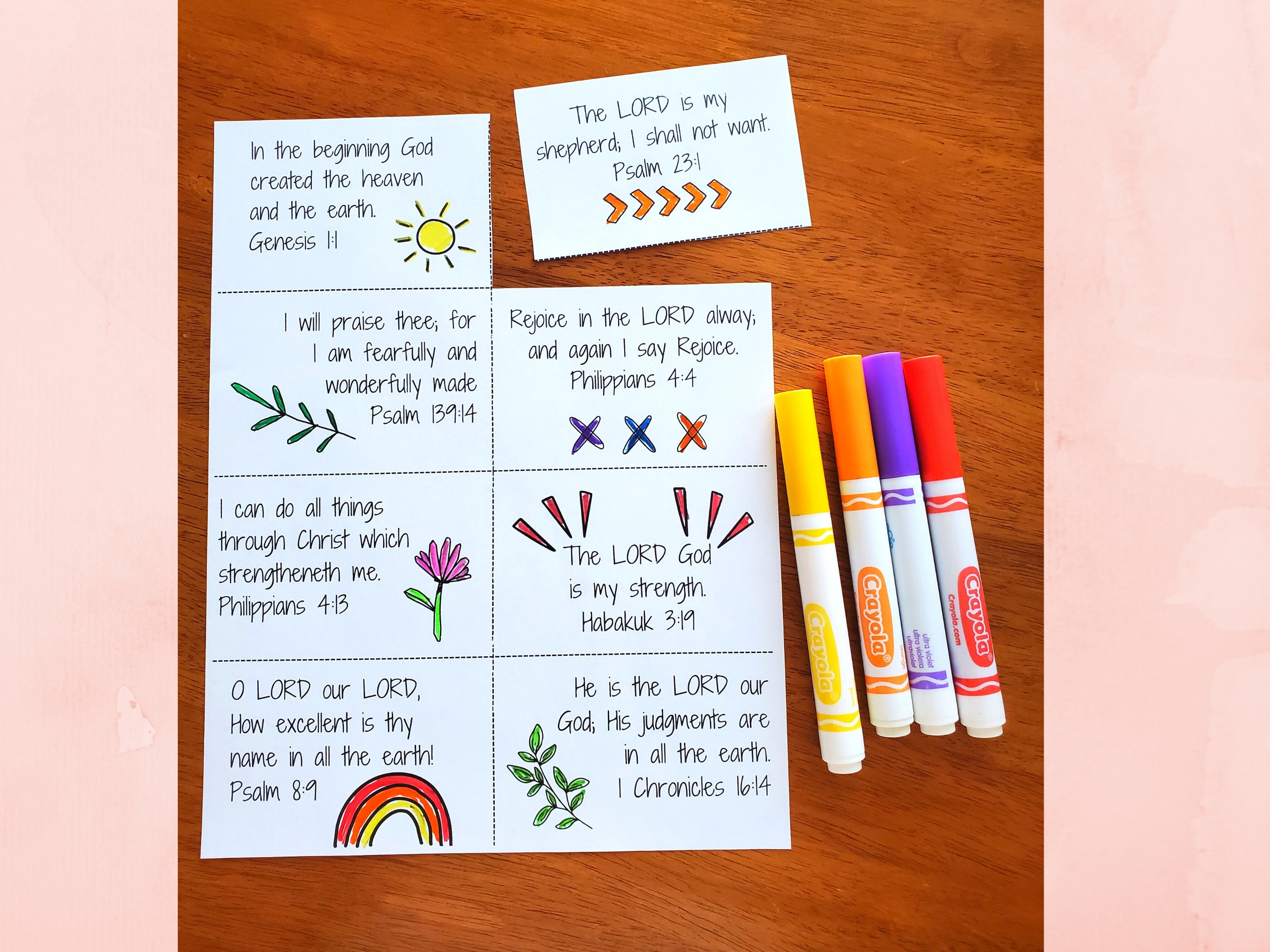 Printable Scripture Cards King James Version Printable Bible - Etsy