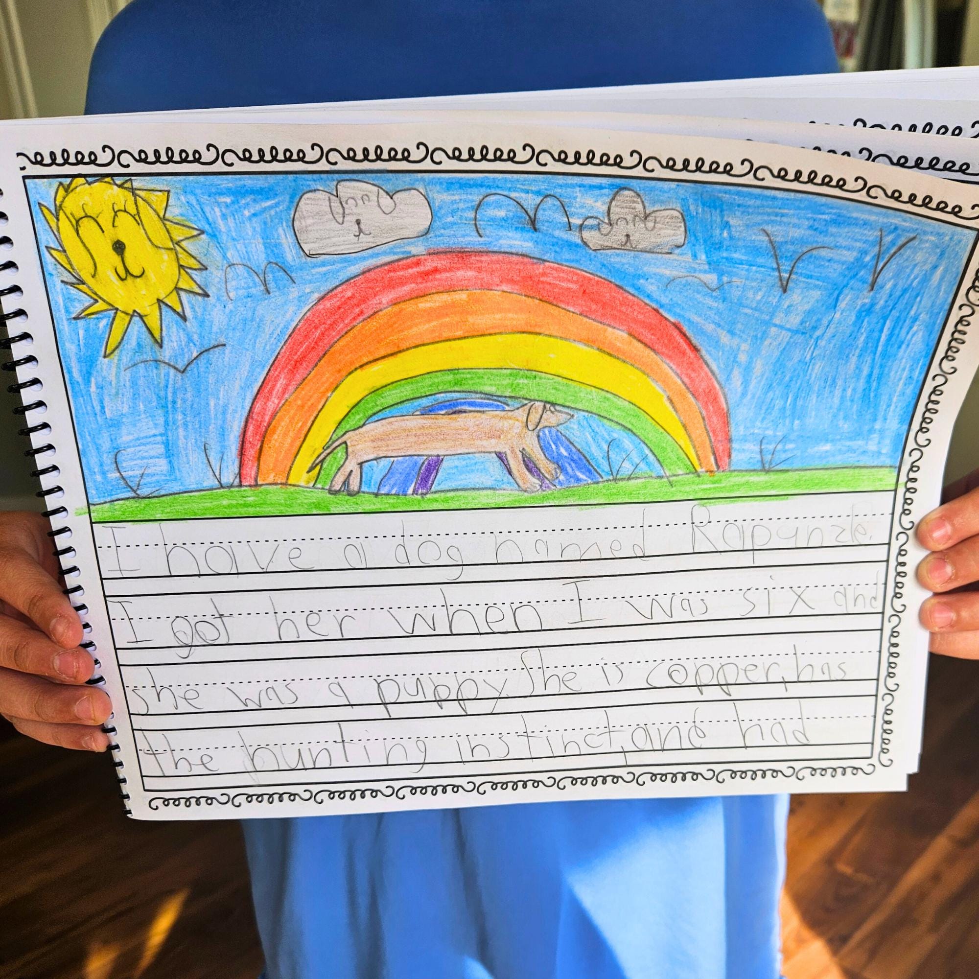 Kids Creative Writing Journal Storybook Summary Pages Write and Draw ...