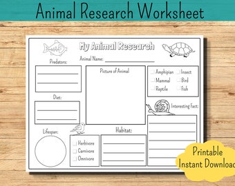 Animal Report Worksheet Homeschool Animal Science Research Kids Report Template Animal Worksheet Animal Facts