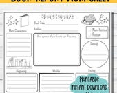 Book Report for Kids Printable Book Report Worksheet Homeschool Book Report Template Story Elements Printable Worksheet