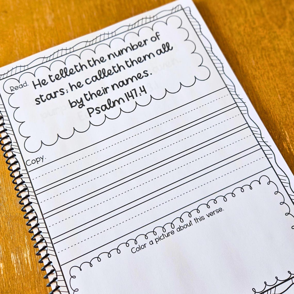 Bible Verse Copywork Journal KJV Scripture Workbook Kids Bible Study ...