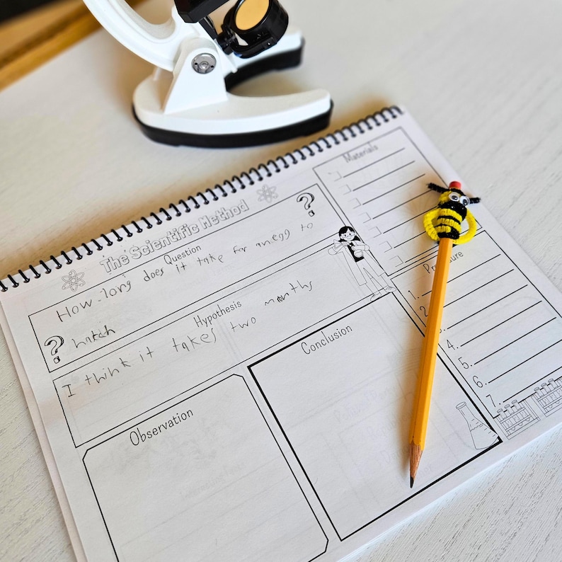 Scientific Method Worksheet Homeschool Science Project Printable ...