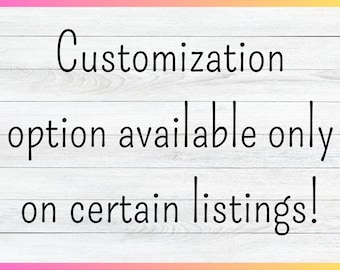 Custom Option Customization Request