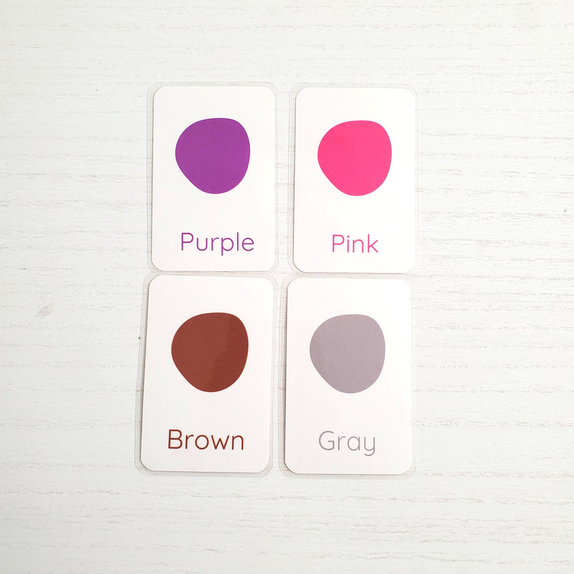 Preschool Flashcards Laminated Toddler Flashcards Shapes Colors Numbers ...