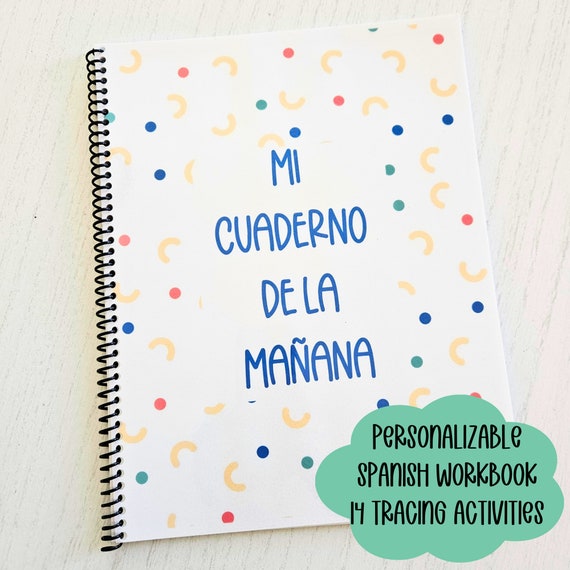 Personalized Spanish Tracing Workbook: Homeschool Learning Activity