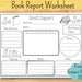 Kids Book Report Template - Etsy