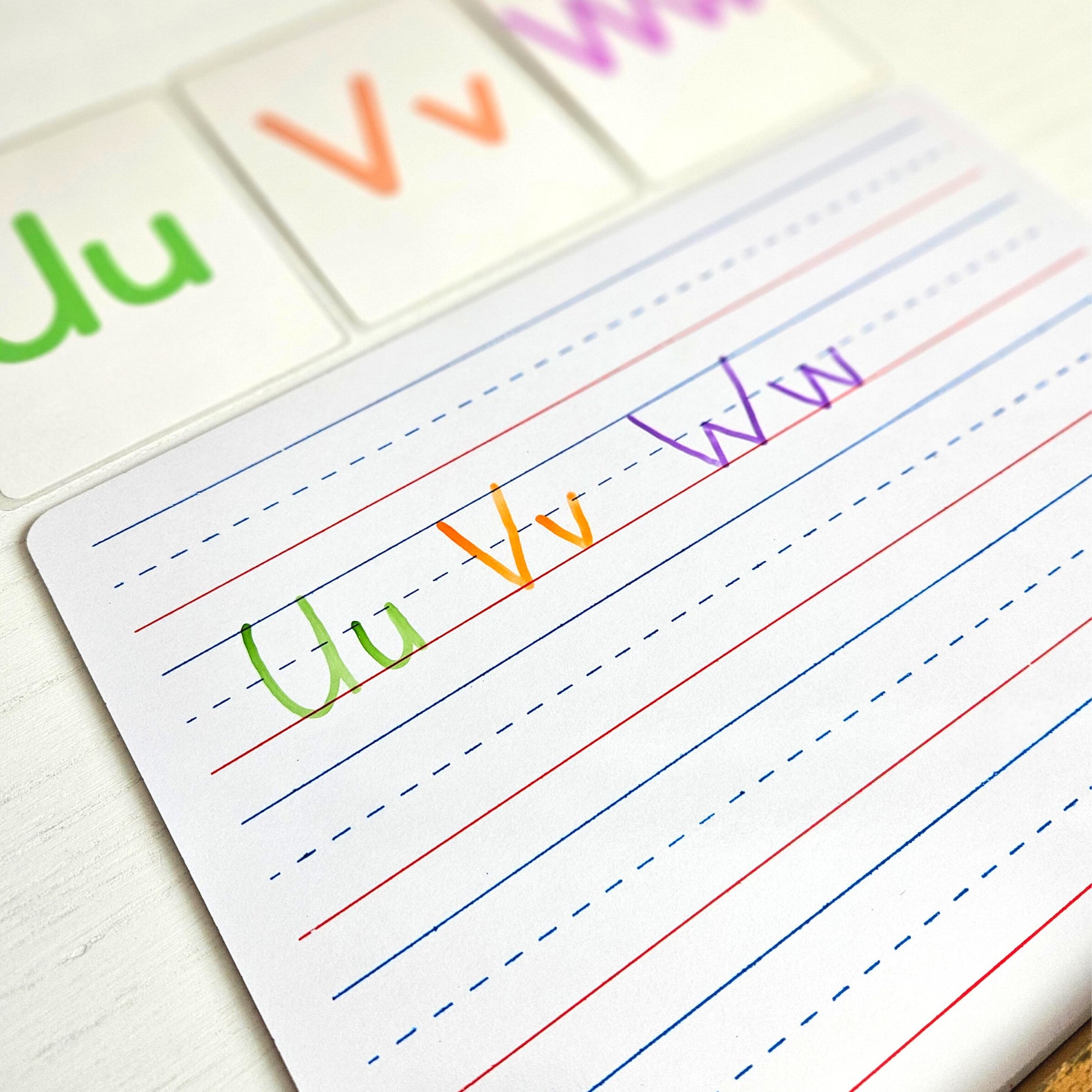 Alphabet Flashcards, Laminated ABC Letter Cards for Homeschool - Etsy