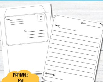Kids Pen Pal Letter Template: Handwriting Practice Worksheet (PDF Download)
