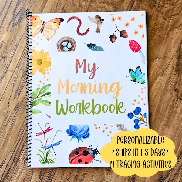 Morgonmeny Hemundervisning Förskolearbetsbok Förskoleförberedelser Akvarell Morgonarbetsbok Naturtema Morgonmeny Torrsuddiga Kalkerblad