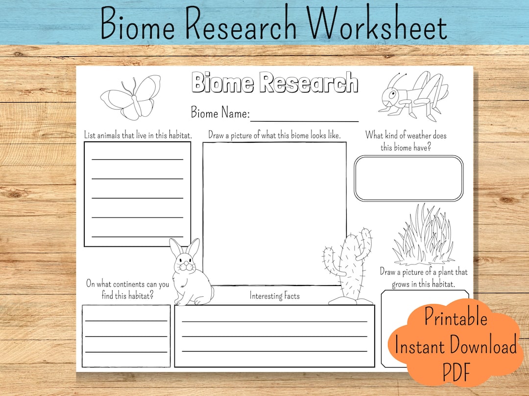Science Worksheet Kids Research Report Ecosystem Report Homeschool Science Habitat Research Template - Etsy science-worksheet-kids-research-report-ecosystem-report-homeschool-science-habitat-research-template-etsy