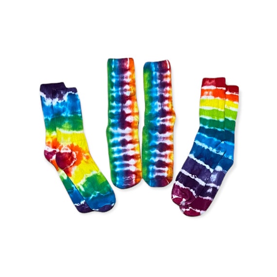 Tie Dye Sock 3pack Etsy