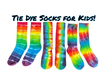 Kids Tie Dye Sock 3-Pack