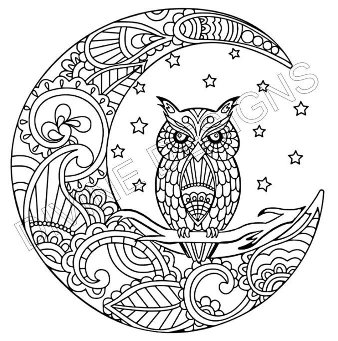 Owl Mandala SVG - Etsy