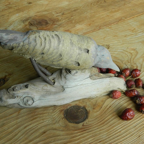 Bird Sculpture Driftwood Sculpture Table top Wooden Bird Home decor Gift shops for Him Gift for Her Christmas Gift