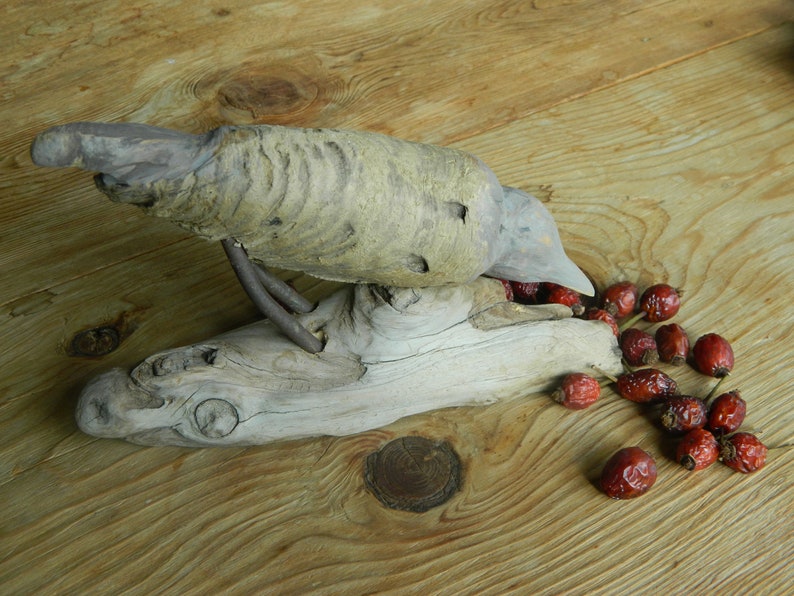 Bird Sculpture Driftwood Sculpture Table top Wooden Bird Home decor Gift shops for Him Gift for Her Christmas Gift