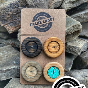 Geocaching Pathtag Fridge Magnet Display | Geocaching Swag | Set of 4