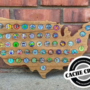 United States Geocaching Pathtag Display